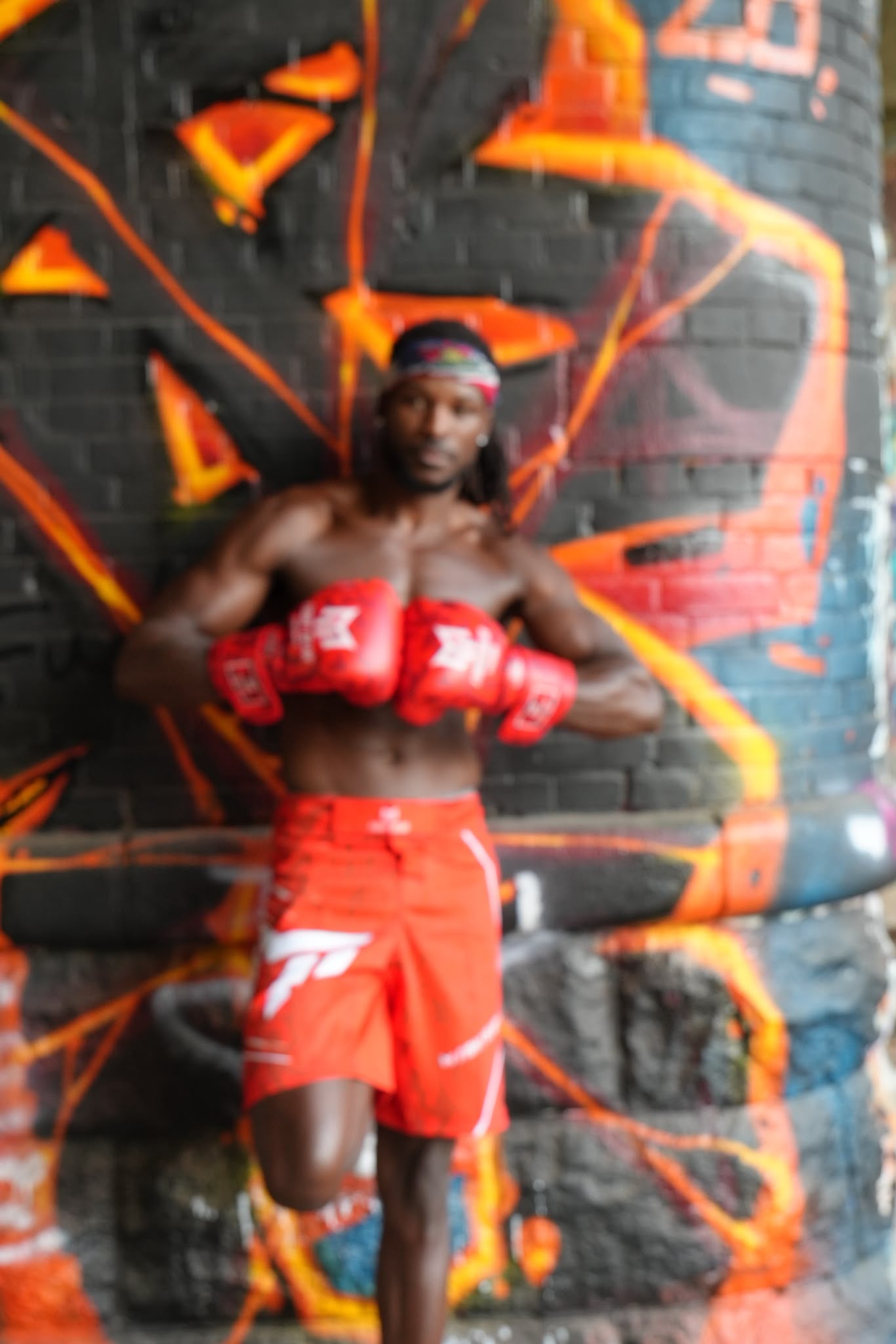 Red Camo MMA Shorts